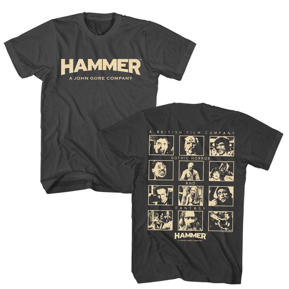 Hammer Horror Film History 2 Sided T Shirt